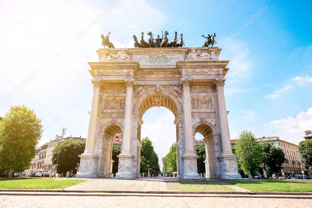City gate in Milan