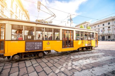 Milan 'daki eski tramvay