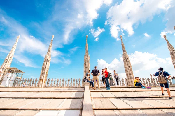 Katedra Duomo na dachu — Zdjęcie stockowe