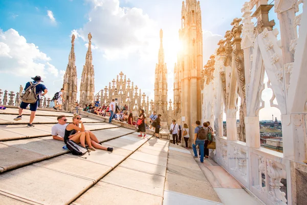 Duomo cattedrali sul tetto — Foto Stock