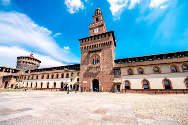 Milano 'daki Sforza kalesi — Stok fotoğraf