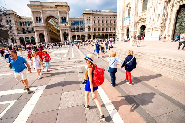 Plac Katedralny w Mediolanie — Zdjęcie stockowe