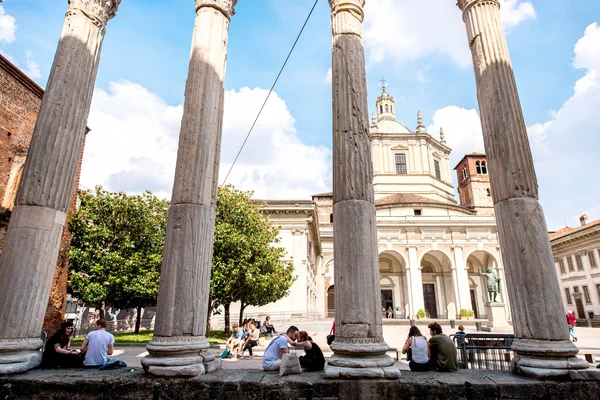 Basilica di San Lorenzo Maggiore a Milano — Foto Stock