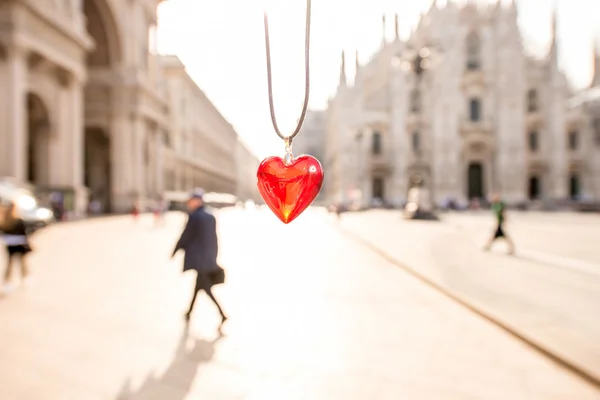 Heart in Milan — Stock Photo, Image