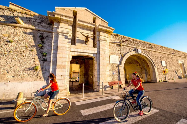 Antibes city wall in France — Stock Photo, Image