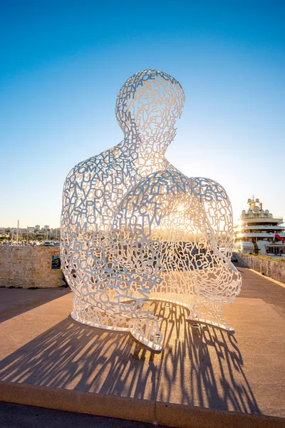 Modern art in Antibes village Stock Image