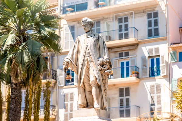 Lord Brougham statue in Cannes city — Stock Photo, Image