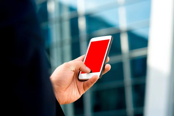 Cellphone with empty screen — Stock Photo, Image