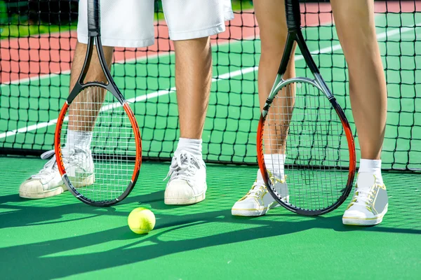 Racketar för tennis — Stockfoto