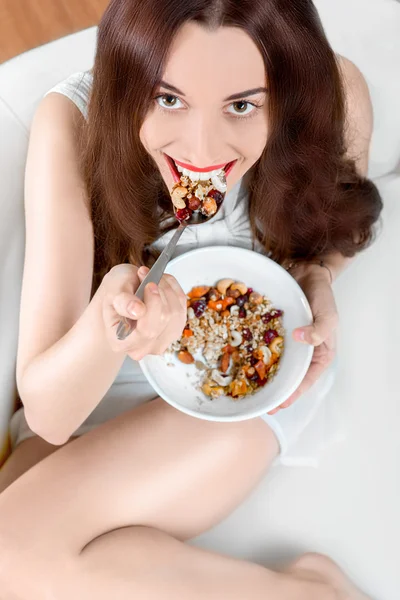 Granola breakfast — Stock Photo, Image