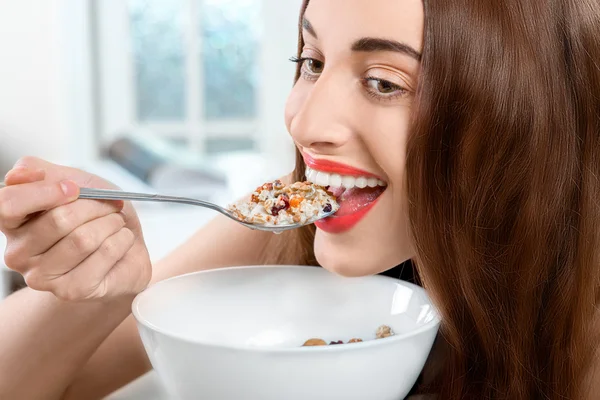 Müsli frukost — Stockfoto