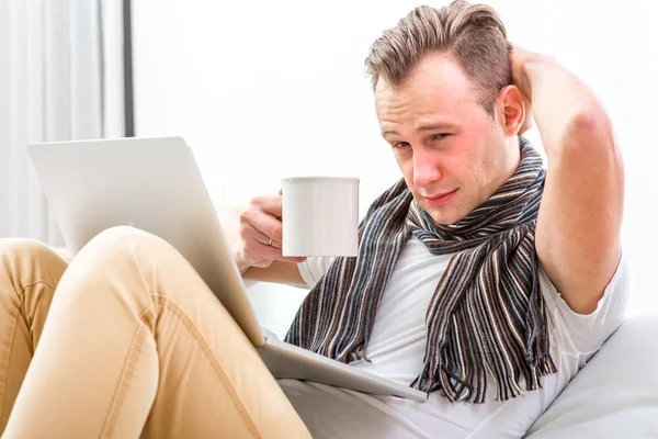 Man visvangst koude — Stockfoto