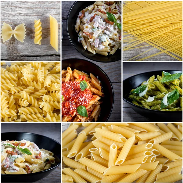 Italian food collage — Stock Photo, Image