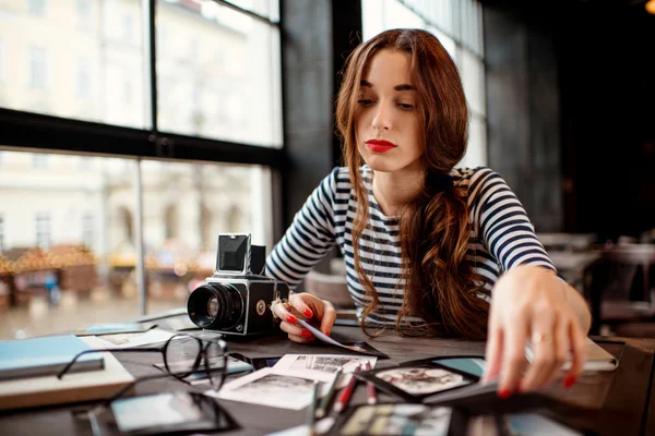 Fotografo che lavora — Foto Stock