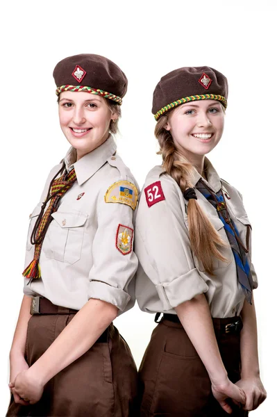 Scouts in studio — Stockfoto