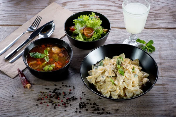 Italian dinner — Stock Photo, Image