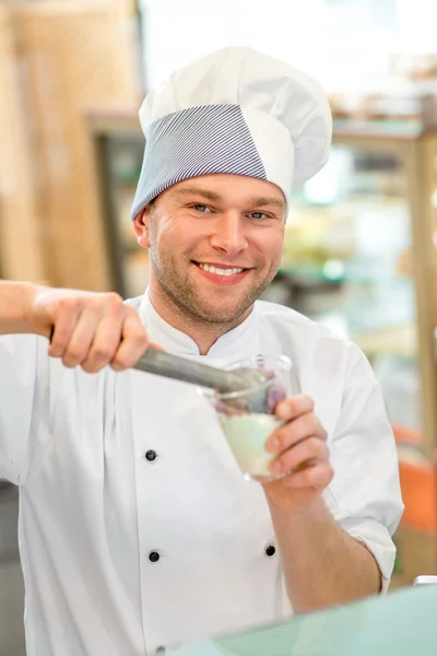 Ice cream seller — Stock Photo, Image