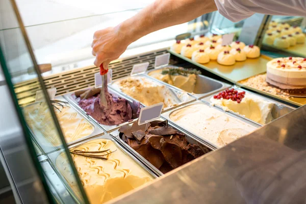 Vassoi del gelato — Foto Stock