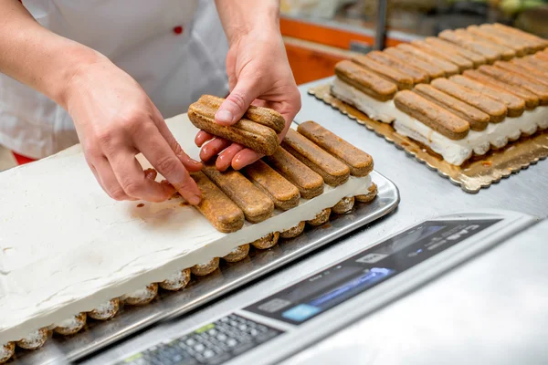 Ciastka tiramisu — Zdjęcie stockowe