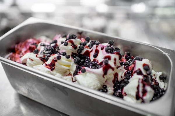 Borůvkový zmrzlinový — Stock fotografie
