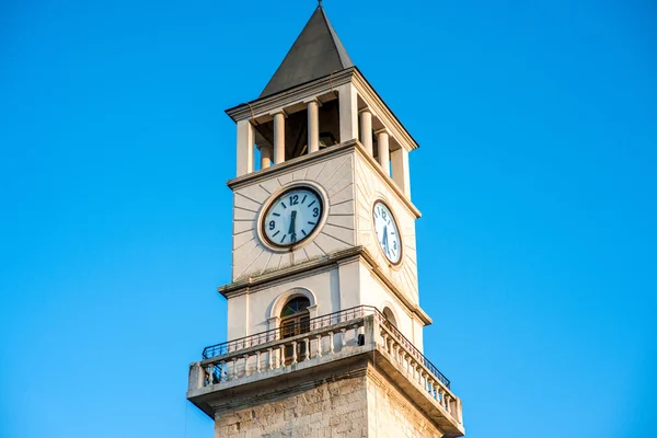 Clock tower in Tirana — Stock Photo, Image