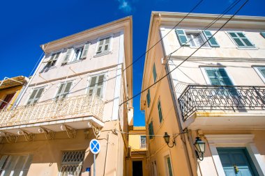 Levkas şehir eski binalar