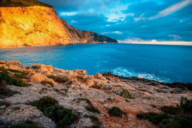 Porto Katsiki sahil Lefkada Adası