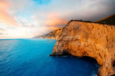 Porto Katsiki sahil Lefkada Adası