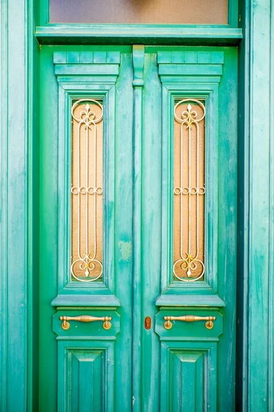 Alte bunte Tür — Stockfoto