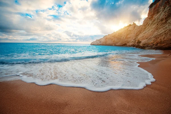 Pláž Porto Katsiki na ostrově Lefkada — Stock fotografie