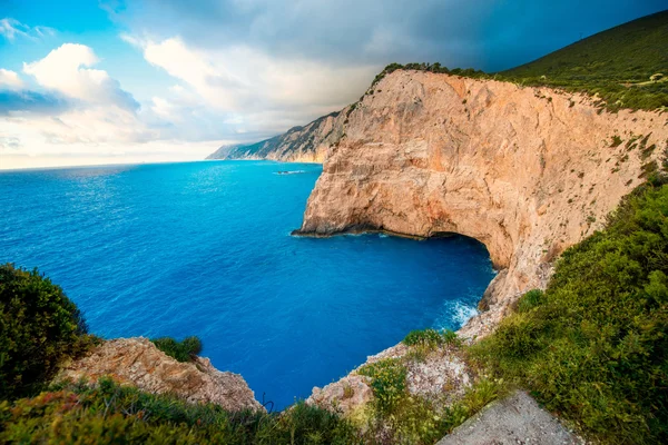 Porto Katsiki coast on Lefkada island — Stock Photo, Image