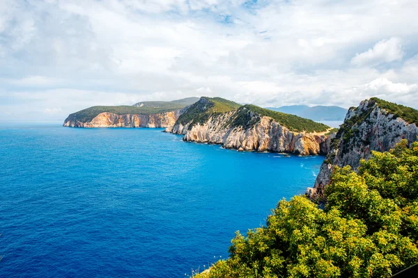 Küste auf der Insel Lefkada in Griechenland — Stockfoto