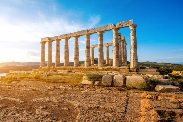 Tempio di Poseidone in Grecia — Foto Stock