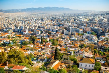 Atina cityscape görünümü