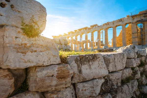 Kuil Parthenon di Akropolis — Stok Foto