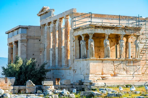 Erechtheum templo en acrópolis —  Fotos de Stock