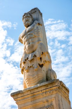 Greek statue in Agora clipart