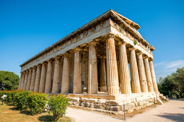 Acropolis yakınındaki Agora tapınakta Hephaistos — Stok fotoğraf