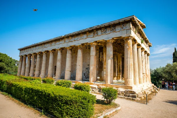 Hephaistos Tempel in Agora in der Nähe der Akropolis — Stockfoto