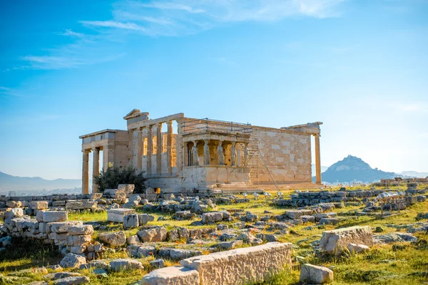 Kuil erechtheum di Akropolis — Stok Foto