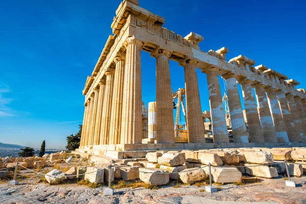 Tempio del Partenone nell'Acropoli — Foto Stock