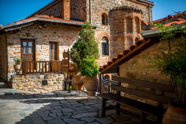 In the Holy Monastery in Greece — Stock Photo, Image