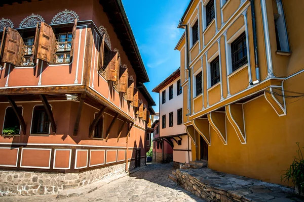 Old city street view in Plovdiv — Stock Photo, Image