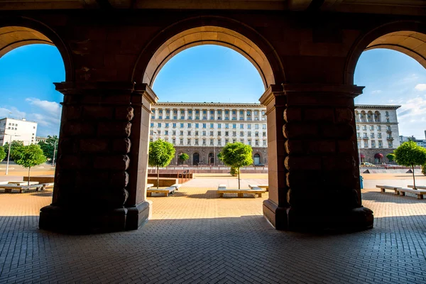 Ensemble of three Socialist Classicism edificies in Sofia —  Fotos de Stock