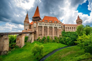 Corvin castle in Romania clipart