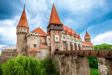 Corvin castle in Romania clipart