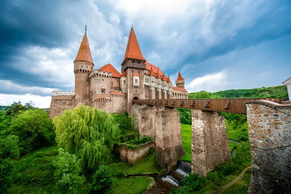 Corvin kastély Romániában — Stock Fotó