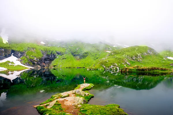 Lac de montagne Balea — Photo