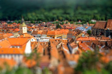 Romanya'nın Brasov cityscape