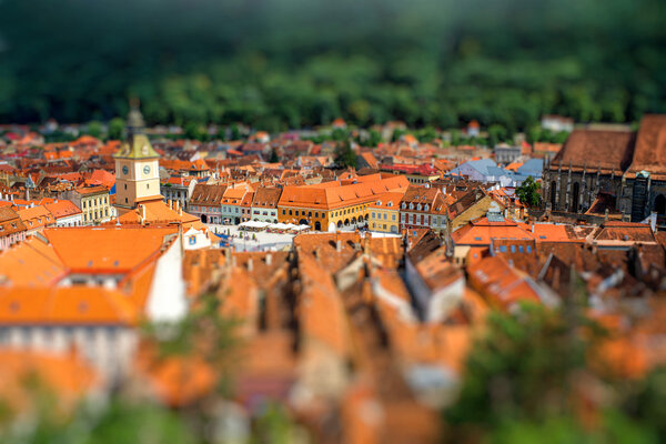 Brasov cityscape in Romania